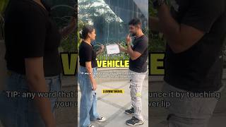 Correct Pronunciation ✅ learnwithrahil pronunciation vehicle youtubeshorts ielts spokenenglish [upl. by Anyzratak]