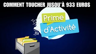 Prime d’activité 2024  comment toucher jusqu’à 933 euros par mois [upl. by Peacock576]