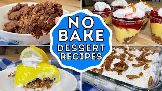 NO BAKE DESSERT  QUICK amp EASY NO BAKE DESSERT RECIPES  That Frugal Farmhouse nobakedessert [upl. by Basir]