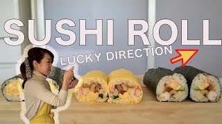 HOW TO MAKE EHOMAKI  Lucky Derection Sushi Roll EP 262 [upl. by Colier]