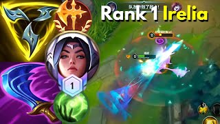 Rank 1 IRELIA Vs HecarimAhri TopMid  Sovereign 176  2 Games  MVP  WR China [upl. by Girardi655]