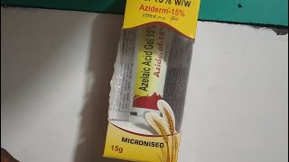 Aziderm 15  gel Aziderm 15 gel uses aziderm 15 gel price aziderm 15 gel for pimple aziderm 15 gel [upl. by Irek]