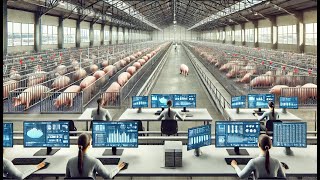 TOO MODERN  China Automated Pig Farm  How modern is this farm [upl. by Nels]