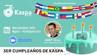 🎉¡Celebrando el 3er cumpleaños de kaspa 🥳✨KRC20 [upl. by Racso638]