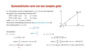 Complexe getallen goniometrische vorm [upl. by Kowalski]