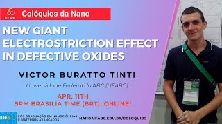 New Giant Electrostriction Effect in Defective Oxides  Victor Buratto Tinti [upl. by Zebulon564]