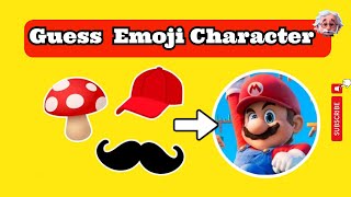 Guess The Super Mario Characters By Emojis  Emoji Character Challenge [upl. by Ray601]