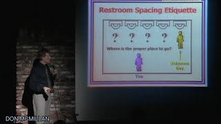 Restroom Spacing Etiquette  Don McMillan Comedy [upl. by Nivek]