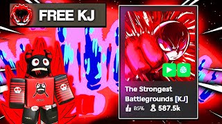 FREE KJ is Released HOW To Get KJ for Free in The Strongest Battlegrounds [upl. by Annavoeg]