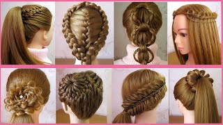 8 Beautiful Cute Hairstyles for girls  Trendy Hairstyles  Hair Style Girl  Tuto coiffures faciles [upl. by Purdy]