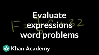 How to evaluate an expression using substitution  Algebra I  Khan Academy [upl. by Lower]