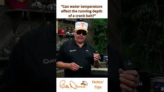 quotCan water temperature affect the running depth of a crank baitquot fishingtips bassfishing [upl. by Hayse]