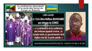 Lettre ouverte de l’Abbé Brice Ruffieux BAHOUAMIO aux évêques du CONGO [upl. by Selle]