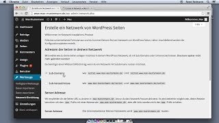 Die MultisiteFunktion einrichten  Wordpress 4 – Das umfassende Training [upl. by Verine]