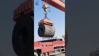 The Simplest way to unload steel coil➿shorts viralvideo [upl. by Loar]