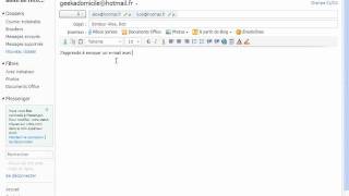 Comment envoyer un email avec Hotmail [upl. by Nazarius288]