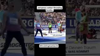 Johannes vetter throwing bombs🔥javelinyoutubesportssubscribeneerajchoprajavelineviews [upl. by Nnaeirelav325]