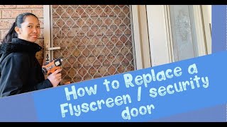 DIY Fly screen Replacement  Security Door [upl. by Barny]