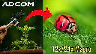 Best Macro Lens for Mobile  Adcom 12x24x Macro Lens  Adcom macro lens [upl. by Ysnap]