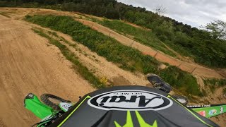 GoPro Motocross  125 kawasaki 2008  Terrain dAllonnes [upl. by Aleyak]