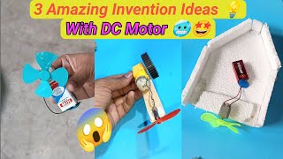 3 Awesome Invention With DC Motor 🥶🤩 science Experimentlife Hacks💡🤯DC Motor [upl. by Enyad411]