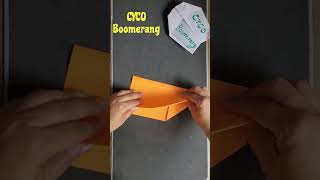 EASY Paper Airplane  How To Make A Boomerang Paper Plane That Flies Back  boomerang [upl. by Bradshaw]