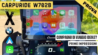 Carpuride W702B Con bracket BMW il compagno ideale per i nostri viaggi No sponsor [upl. by Nivel]