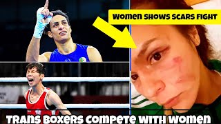 2 Trans Boxers cleaned to Compete in Paris Olympic as WOMEN  Imane Khelif Smashed female opponent [upl. by Wilburn]