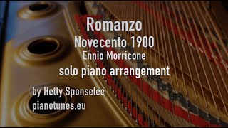 Romanzo from ther movie Novecento 1900 Ennio Morricone Pianotunes [upl. by Isahella910]