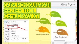 Menggunakan Bezier Tool pada CorelDRAW 7 [upl. by Martijn]