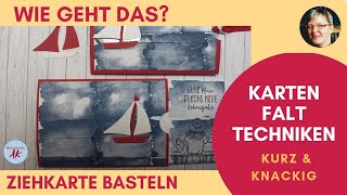 DIY Wie geht das Ziehkarte basteln Anleitung Stampin Up  Besondere Karten  Hintergrund stempeln [upl. by Meela]