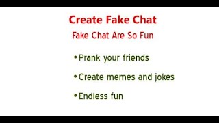 Fake Messenger Chat Conversation  Prank  How to Download amp use fake Messenger [upl. by Nivlem]