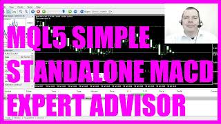 MQL5 TUTORIAL ENGLISH  SIMPLE MACD STANDALONE EXPERT ADVISOR [upl. by Quartana952]