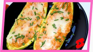 💚 CALABACINES rellenos de ATÚN en MICROONDAS 💚 Sano y fácil en 15 minutos [upl. by Faustina353]