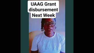 UAAG Grant Disbursements next week unfailingly uaag uaagupdate uaaggrant uaagnews grants loans [upl. by Gusty]