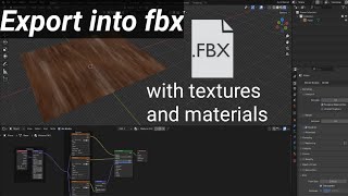 Blender  Export fbx with textures and materials step by step blenderblender3d blendertutorial [upl. by Noyerb]