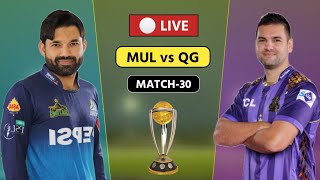 MUL vs QG Match 30  Quetta vs Multan Live Commentary [upl. by Anitsej906]