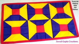 How To Make DoormatPaydan Banane Ka TarikaDoormat Making At HomeSuper Easy Doormat Ideadoor mat [upl. by Trubow]