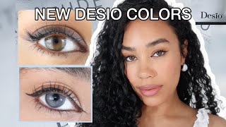 DESIO NEW LAUNCH Bold Grey amp Deep Brown Color Contacts on Brown Eyes  Discount [upl. by Ennairam821]