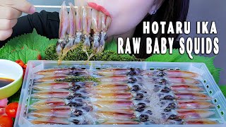 ASMR MỰC ĐOM ĐÓM SỐNG  Raw firefly squid squid EATING SOUNDS  LINHASMR [upl. by Nnaeirual]