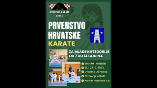 KARATE  PH za mlađe uzraste borbe nedjelja  Tatami 2 [upl. by Dorcy]