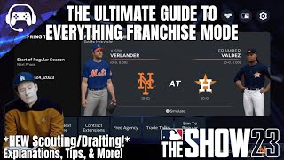 THE ULTIMATE GUIDE TO EVERYTHING FRANCHISE MODE ON MLB THE SHOW 2324 [upl. by Trin712]