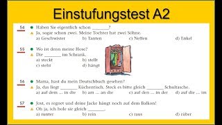 Einstufungstest A2  German Placement Test A2 [upl. by Elahcar278]