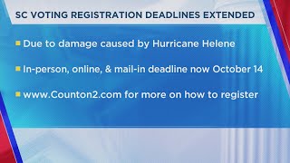 Voter registration deadline extended in South Carolina [upl. by Venator291]