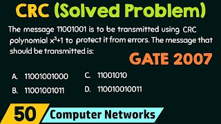 Cyclic Redundancy Check Solved Problem [upl. by Awram]