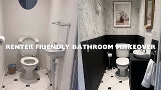 Renter Friendly Bathroom Makeover [upl. by Obie]