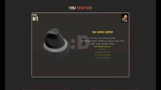 TF2 Team Fortress 2Crafting The Capos Capper from the Uber Update Heavy hat [upl. by Sorce]