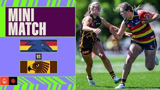 Adelaide Crows v Hawthorn  Mini Match  Week 3 2024  AFLW [upl. by Arabele707]