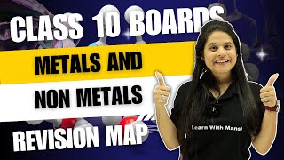 Metals amp Non Metals  Revision Map  Class 10 Boards 2024 [upl. by Bainter]