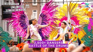 Rotterdam Zomercarnaval Parade 2024 🥁  40th Edition [upl. by Ardnekan669]